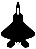 F-22 Vinyl Decal (Up to 8")