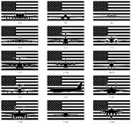Aircraft Only - 20" CNC Wood Flag
